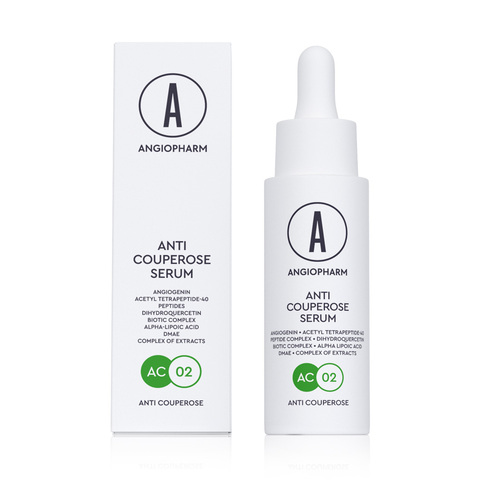 ANGIOPHARM АНТИКУПЕРОЗНАЯ СЫВОРОТКА, 30 мл. | ANTI–COUPEROSE SERUM