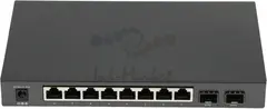 TP-Link SG2210P, 8-портовый гигабитный настольный PoE Smart коммутатор, 8 гигабитных портов RJ45 + 2 SFP-слота, 802.3af/at, до 61 Вт PoE — фото 4