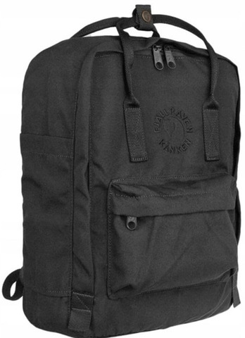 Картинка рюкзак городской Fjallraven Re-Kanken 550 Black - 1