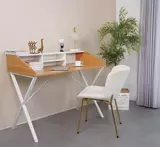 фото 1 Компьютерный стол ORLA H475 Дуб натуральный / белый каркас M-city на profcook.ru