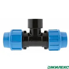 Тройник ПНД Джилекс комбинированный с внутренней трубной резьбой 32х1 Мх32