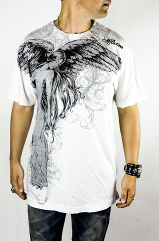 Affliction | Футболка мужская Victoria Tee White A593W перед