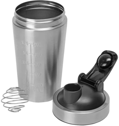 Картинка шейкер Skully ES-PS03-0.5 stainless steel - 3