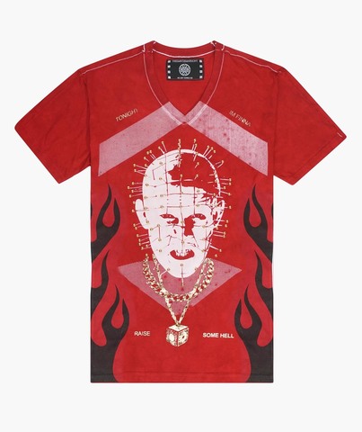 The Saints Sinphony | Футболка мужская RAISE SOME HELL Red TS3207 перед