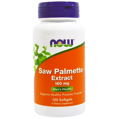 Now Foods, Экстракт пальмы сереноа, 160 мг, 120 желатиновых капсул