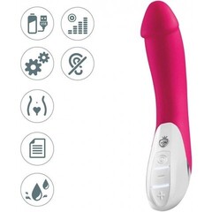 Вибратор Mystim Terrific Truman вишневый