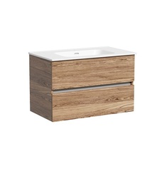 Sancos UR80ECH Тумба подвесная Urban 890х450х550, c двумя ящиками оснащенными доводчиками, дуб чарльстон фото