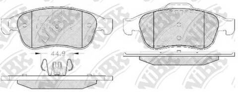 Колодки NiBK PN0551