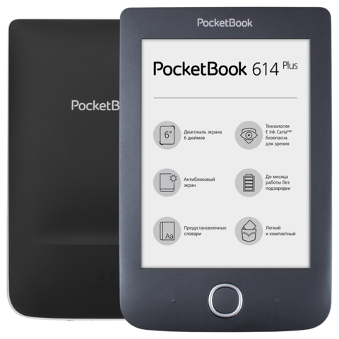 Электронная книга PocketBook 614 Plus Black