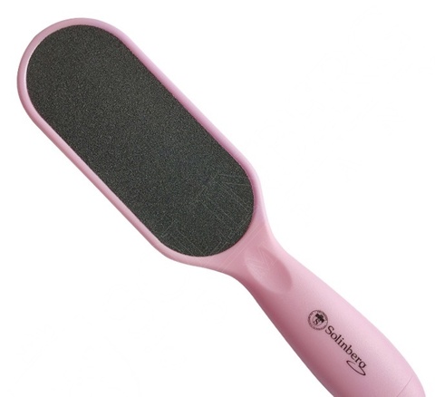 Solinberg Тёрка для ног двусторонняя  пластиковая (цвет розовый)