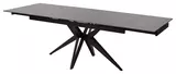фото 3 Стол FORIO 160 MATT BLACK MARBLE SOLID CERAMIC / BLACK, DISAUR на profcook.ru