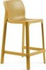 Стул пластиковый полубарный Nardi Net Stool Mini, горчичный