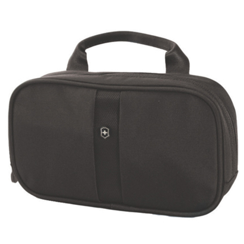 Несессер VICTORINOX Lifestyle Accessories 4.0 Overnight Essentials Kit, чёрный, нейлон 800D, 23x4x13 см, 1 л (31173101) | Wenger-Victorinox.Ru