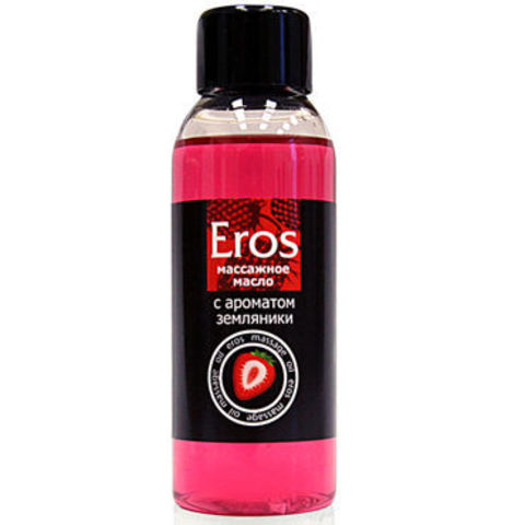 Массажное масло Bioritm Eros с ароматом земляники