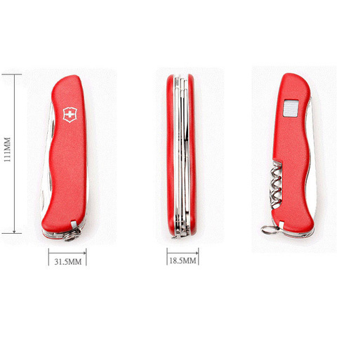 Нож складной Victorinox Rucksack, 111 mm, Red (0.8863.W)