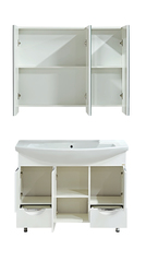 Тумба MISTY Лаванда - 80 с 2 ящиками  c умывальником