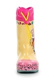 Резиновые сапоги Винкс (Winx) утепленные на шнурках для девочек, цвет желтый розовый. Изображение 6 из 8.