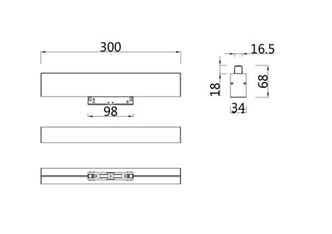 Трековый светильник Technical BASIS TR012-2-12W4K-B
