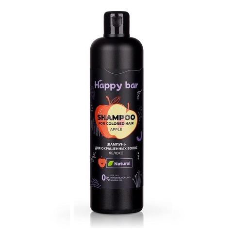 Шампунь для окрашенных волос Яблоко | Happy Bar