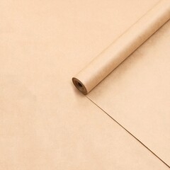 Крафт бумага однотонная, плотная, рулон, ширина 70 см, длина 10 м, плотность 70-80 гр\м.