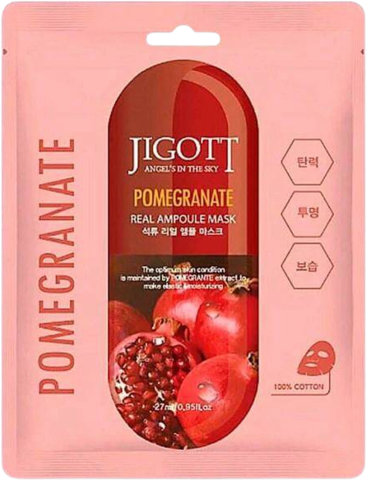 Jigott Маска на тканевой основе Jigott Pomegranate Real Ampoule Mask