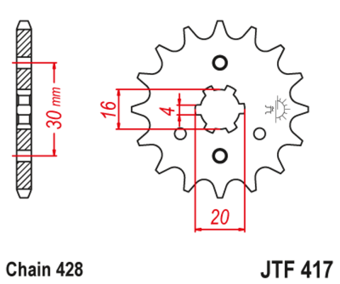 Звезда ведущая JTF417-13