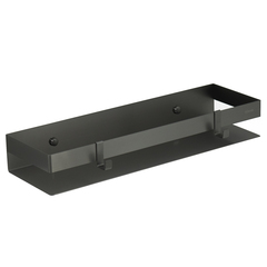Lemark 9776054 Полка для душа прямая 400 мм Lemark SHELF LINE из нерж. стали с крючками, графит фото