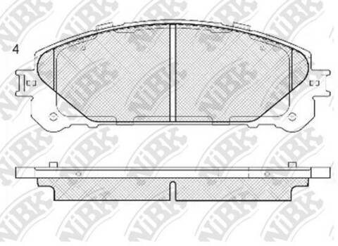 Колодки NiBK PN1845