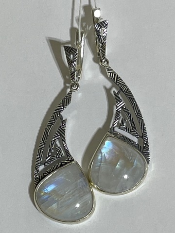 Шеврон (серьги  из серебра)
