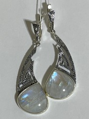 Шеврон (серьги  из серебра)