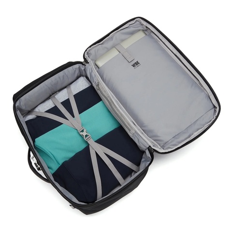 Картинка рюкзак для путешествий Pacsafe Vibe 40L черная смола - 5