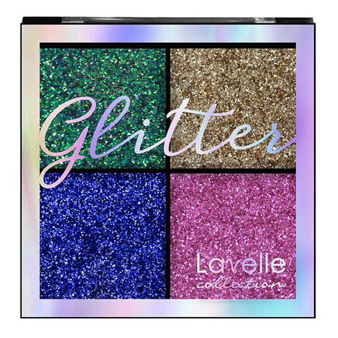 LavelleCollection Тени 4-цветные для век Glitter тон 03 Карнавал