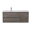 BelBagno KRAFT-1200-2C-1A-SO-RGB-R KRAFT База под раковину подвесная с двумя выкатн. ящиками одной распашн. дверц.правосторонн.RovereGalifaxBianco,1200x460x500,KRAFT-1200-2C-1A-SO-RGB-R
