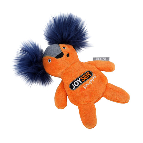 Triol JOYSER Puppy игрушка для собак Белка со сменной пищалкой S оранжевая, 15 см