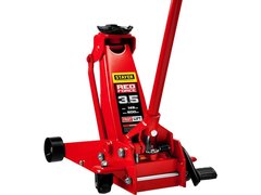 STAYER F-35 RED FORCE, 3.5 т, 145 - 500 мм, подкатной домкрат с быстрым и высоким подъемом для СТО, Professional (43155-3.5)