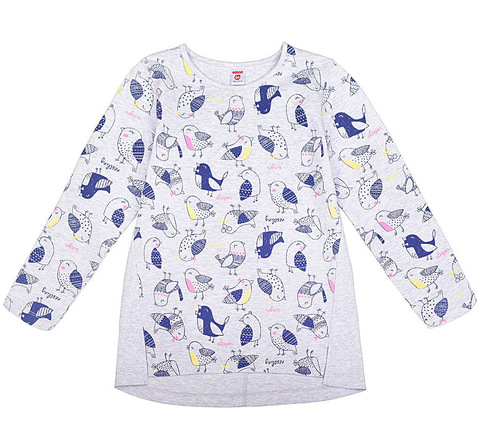 Туника Crockid, принт "Птички"