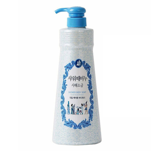 Mukunghwa Dead Sea Salt With Fresh Ocean Perfume гель-эксфолиант для душа с солью мёртвого моря и AHA - кислотой