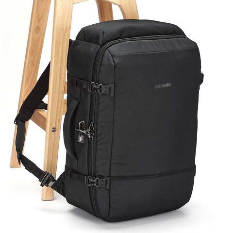 Картинка рюкзак для путешествий Pacsafe Vibe 40L черная смола - 6