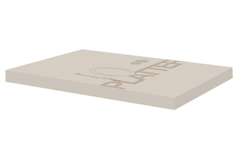 Блюдо 36х24см Pozzi Milano 1876 Deco серое