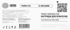 Лазерный картридж Cactus CS-WC6400M (106R01318) пурпурный для Xerox WorkCentre 6400, 6400X (16'500 стр.)