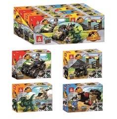 Конструктор Мир Юрского Периода - Отражение атаки Велоцерапторов, 4 вида (61-76 дет), в уп 8шт. Цена