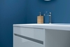 Aquanet 239217 Тумба с раковиной Токио 130 L подвесная 1 ящик цвет белый глянец (239217)