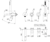 Remer MC53D2PWBRP Смеситель для ванны Remer Metrica MC53D2PWBRP, медь брашированная
