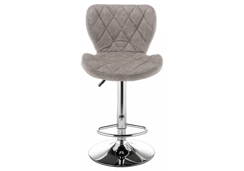 Барный стул Porch светло-серый 47*47*88 Хромированный металл /Серый