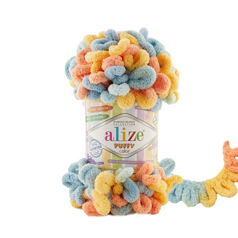 Пряжа Alize Puffy Color цвет 6314