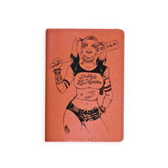 Обложка на паспорт "Подружка Джокера", рыжая