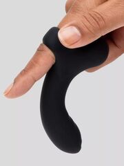 Черный вибратор на палец для G-стимуляции Sensation Rechargeable G-Spot Vibrator - 