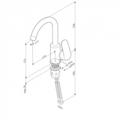 Смеситель д/умывальника с поворотным изливом, хром,  AM.PM Like - F8002700
