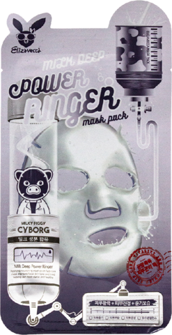 Elizavecca Power Ringer Mask Pack Milk Deep Тканевая маска Тканевая маска с экстрактом молока