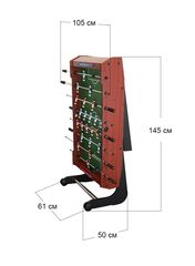 Игровой стол Weekend - футбол складной Maccabi Mini (121 x 61 x 81 см, махагон)